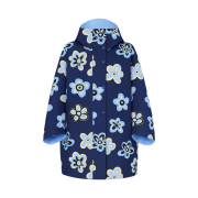 (W) Uniqlo x Marni Blocktech Printed Oversized Half Coat Blue