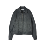 Sunday Ceremony Damage Washed Work Jacket - Black