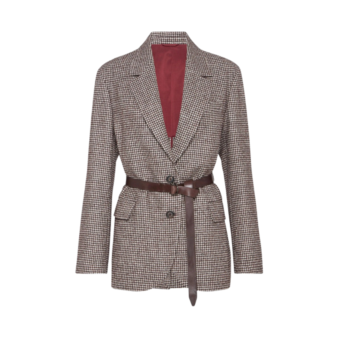 MV4047398-C007 (W) Brunello Cucinelli Wool Alpaca Jacket Brown