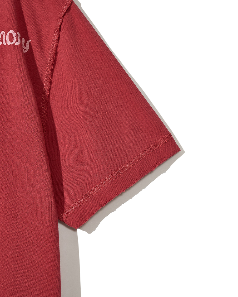 선데이세레머니 프린티드 데미지티 - 레드(Sunday Ceremony Printed Damage Tee - Red) - 5