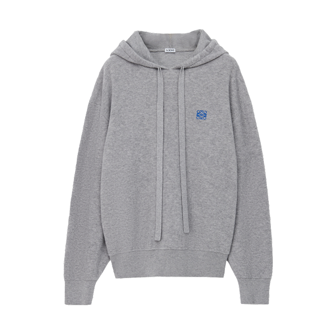 H526Y14KKA-5689 Loewe Hoodie in Wool Light Grey Melange