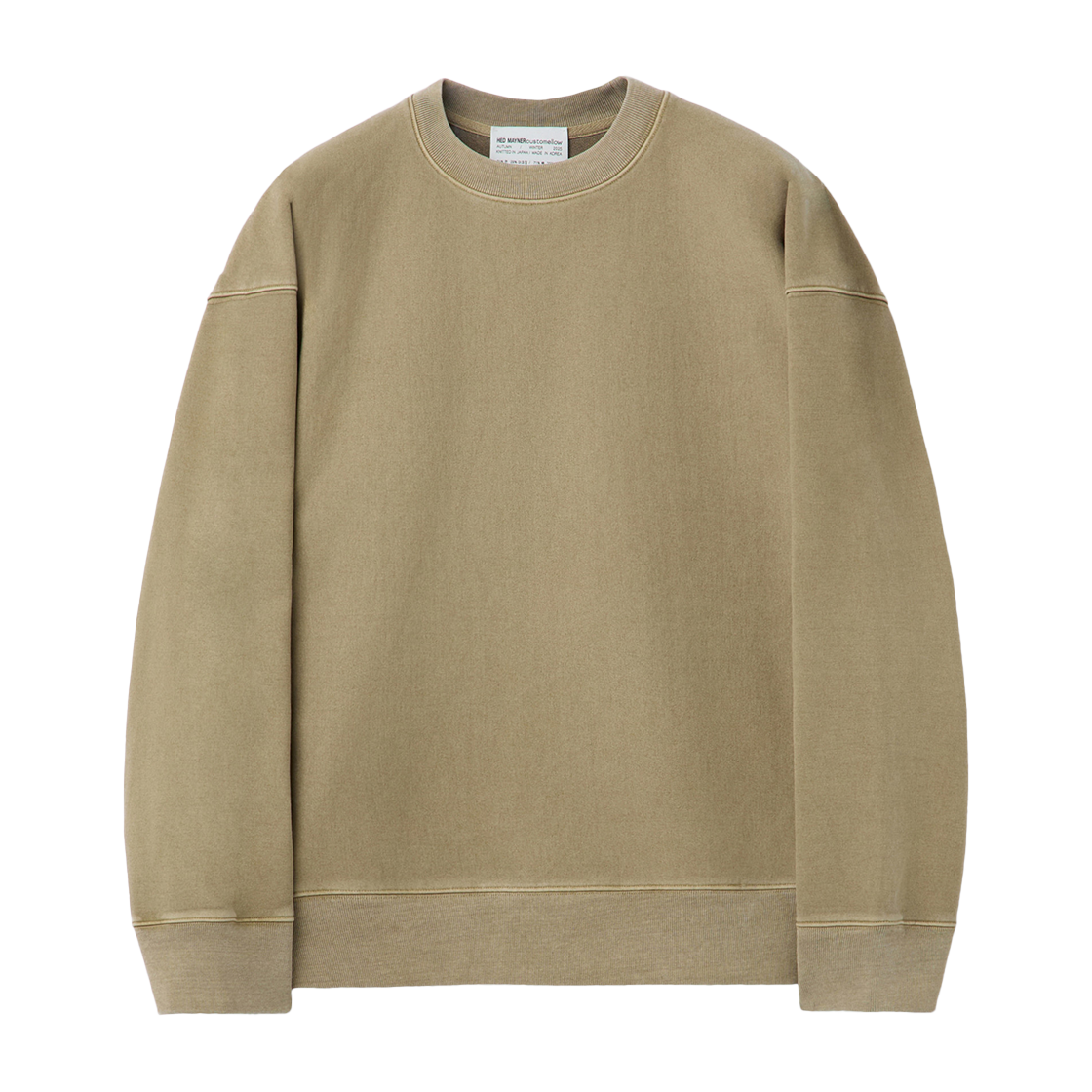 CWTAW25991KHX Customellow Hed Mayner Dyed Sweatshirt Khaki