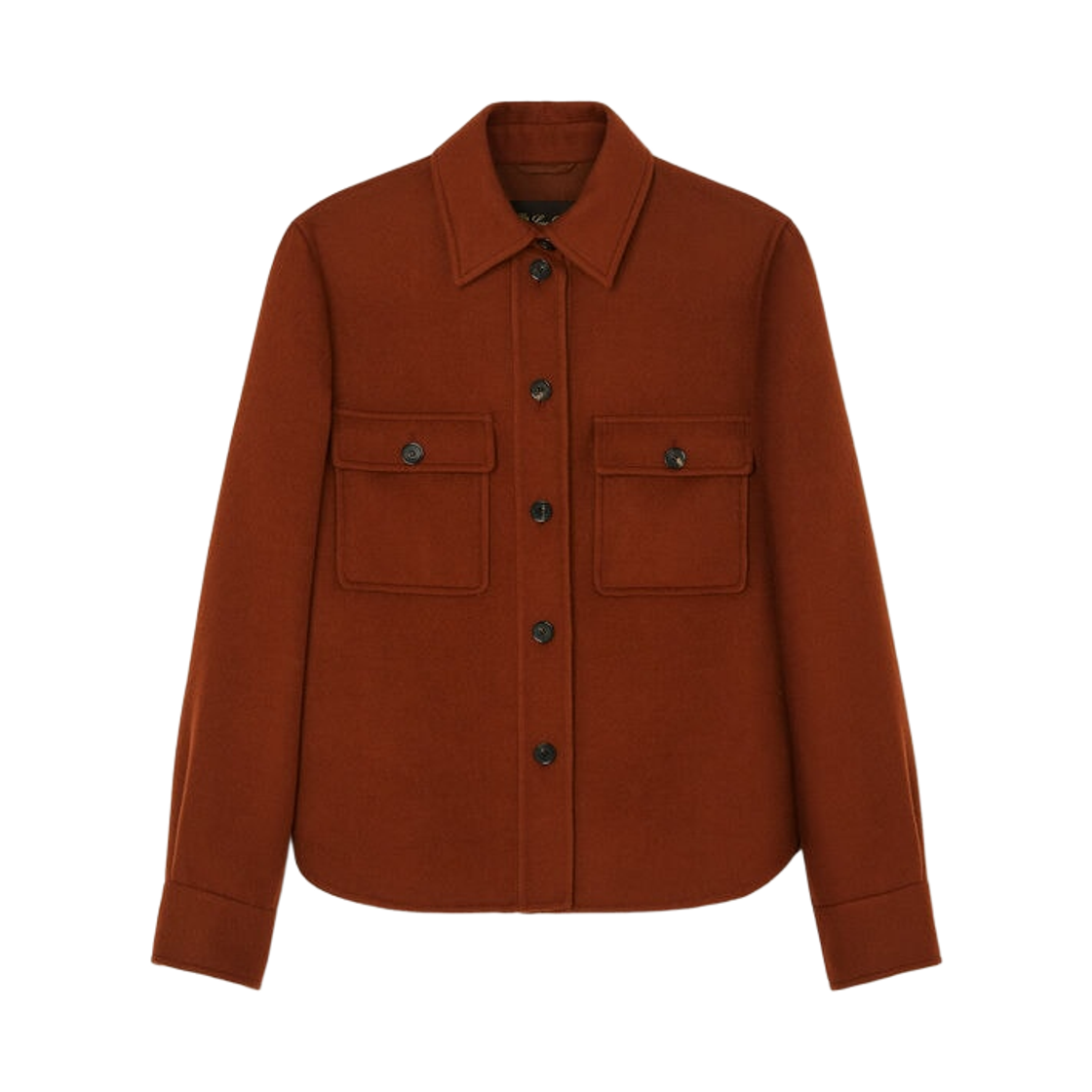 FAP0430-P0B2 (W) Loro Piana Yannis Overshirt with Cashmere Sanguine Pencil