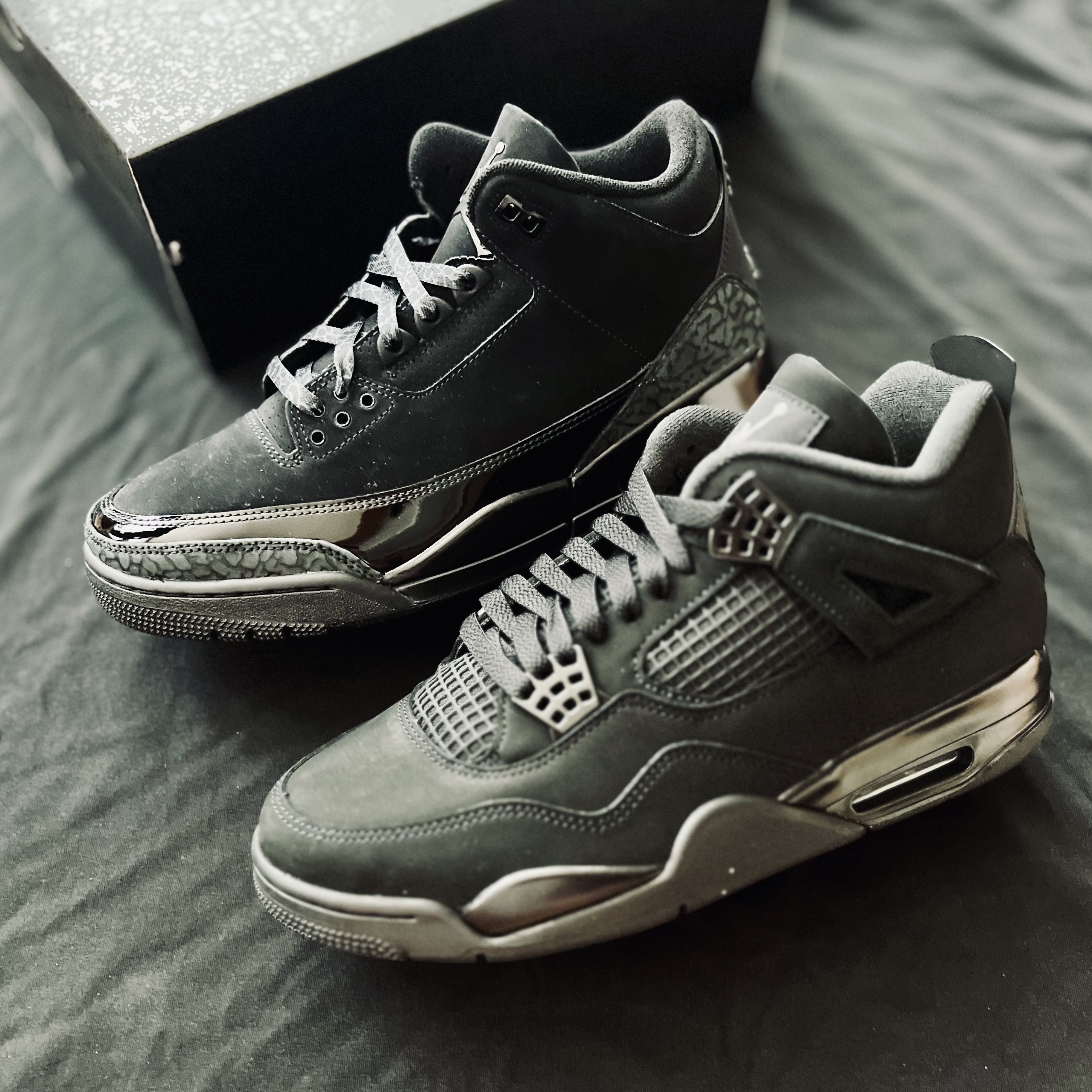 Jordan 3 Retro Black Cat 2025, Jordan 4 Retro Black Cat 2025 착용 스타일