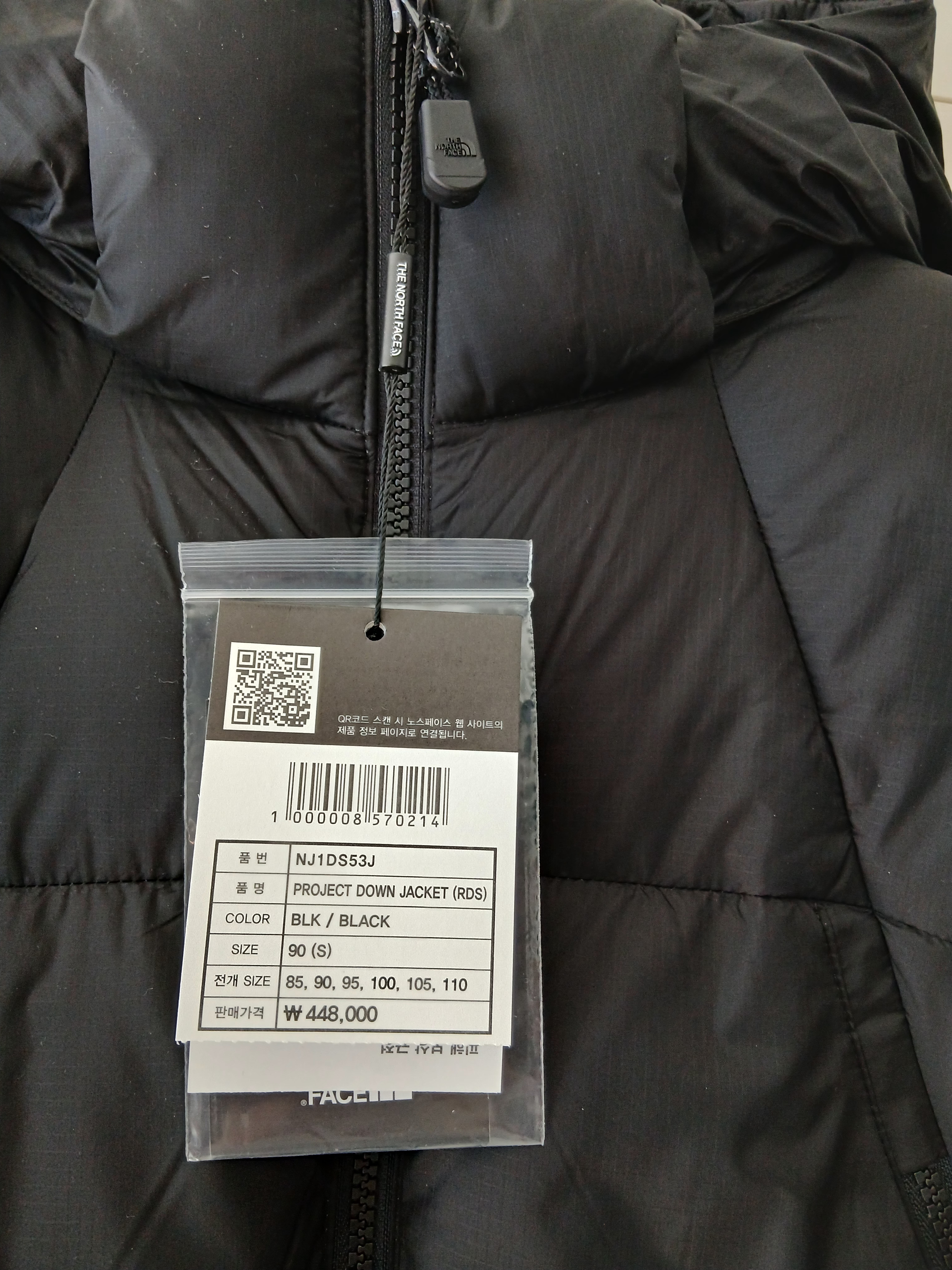 The North Face White Label Project Down Jacket RDS Black - 25FW 착용 스타일 - 5