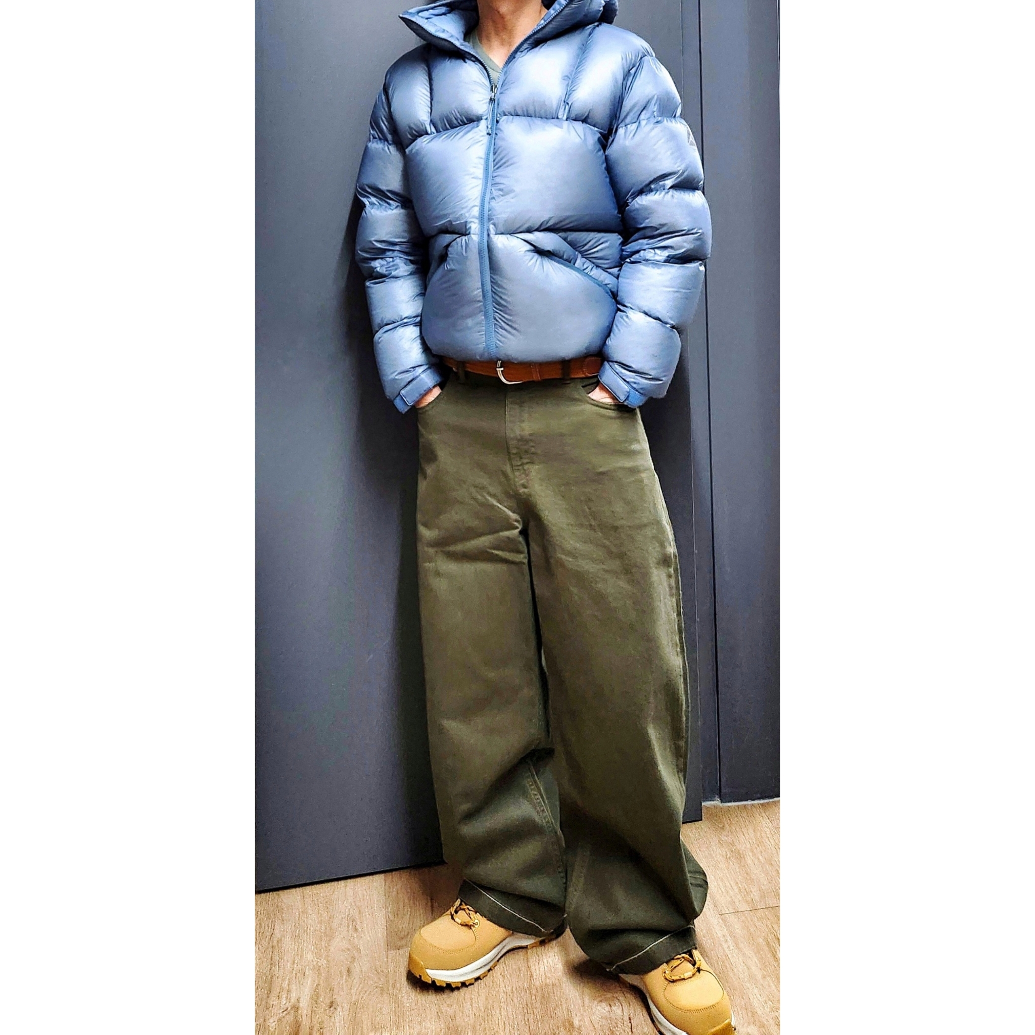 Black Yak Climbing Stone Master Down Jacket Urban Blue, Nike Manoa Leather Haystack 착용 스타일 - 3