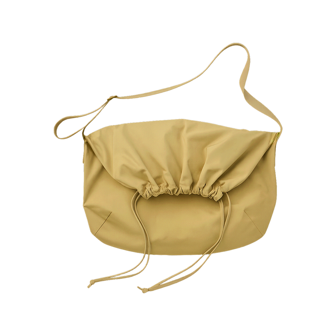 유니클로 U 드로우스트링 숄더백 베이지(Uniqlo U Drawstring Shoulder Bag Beige)