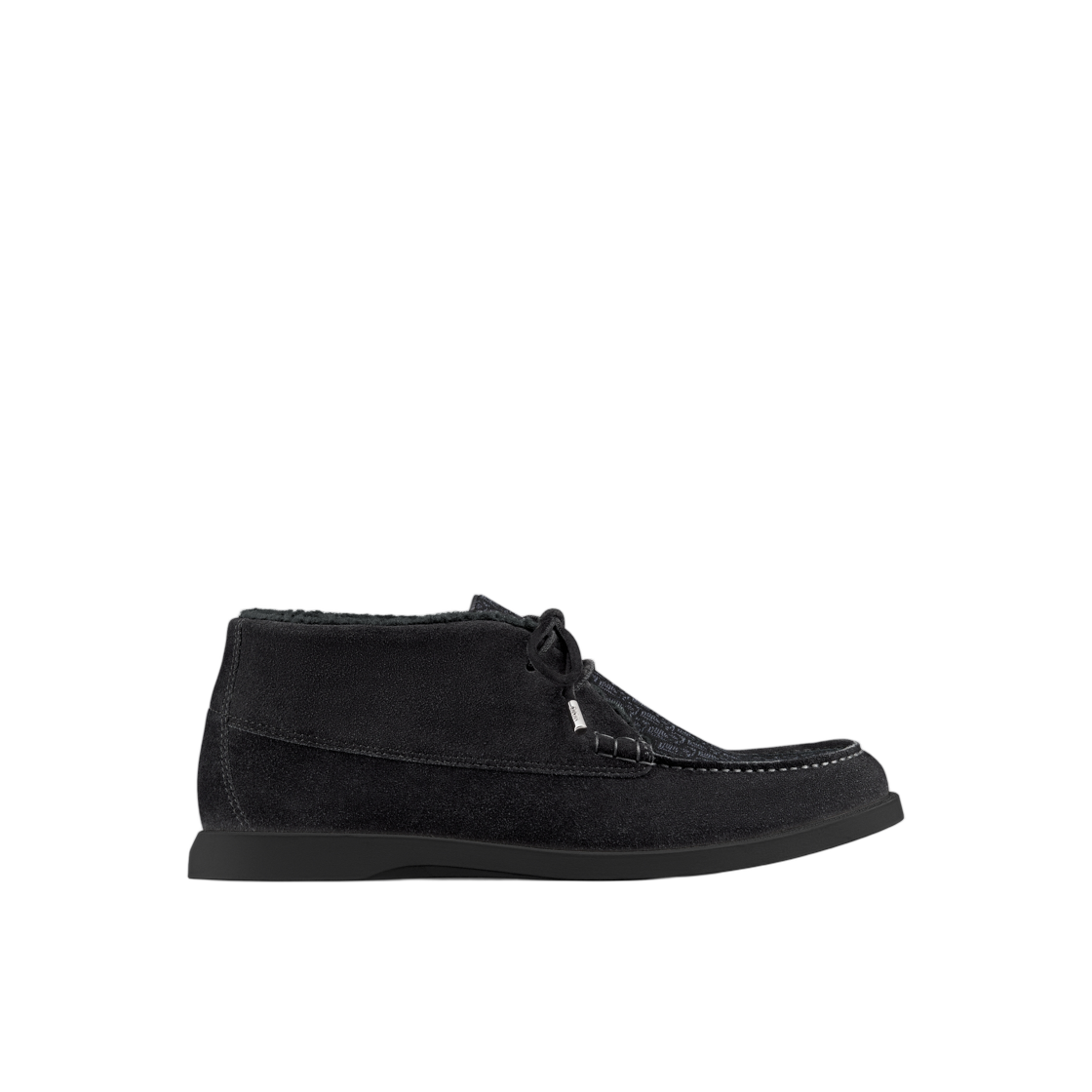 디올 그랑빌 츄카 부츠 스웨이드 & 디올 오블리크 자카드 셔링 블랙(Dior Granville Chukka Boots Suede & Dior Oblique Jacquard Shearling Black) - 1