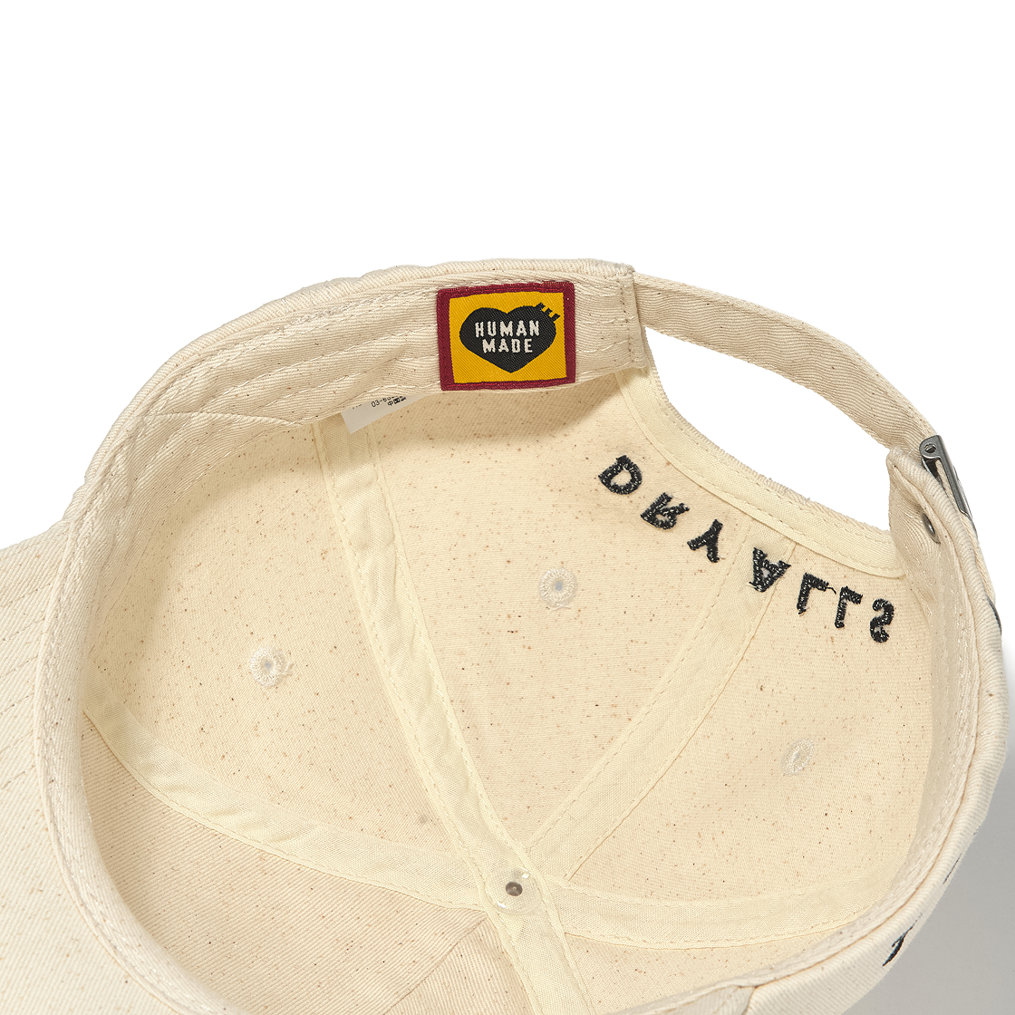 휴먼 메이드 6 패널 트윌 캡 화이트 - 서울 스토어 한정(Human Made 6 Panel Twill Cap White - Seoul Store Exclusive) - 8