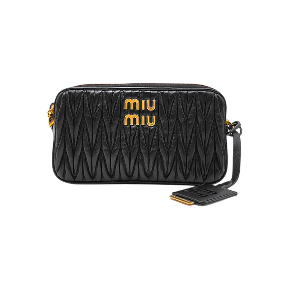 미우미우 마트라세 더블 지퍼 체인 미니 크로스백 (5BP045) L499662(Miu Miu Matelasse Double Zip Chain Mini Crossbody Bag (5BP045) L499662)