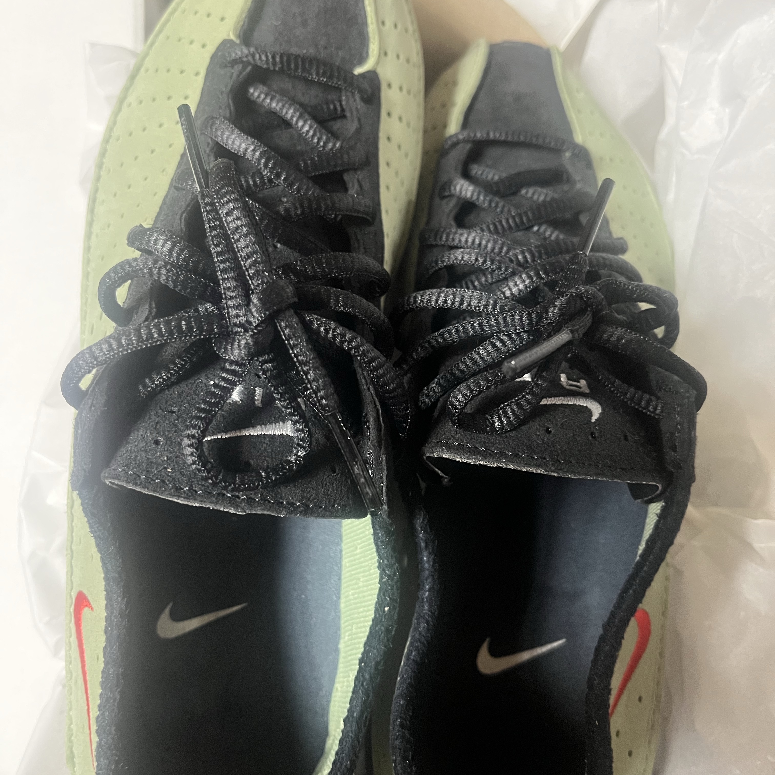 (W) Nike Air Superfly Oil Green Black 착용 스타일