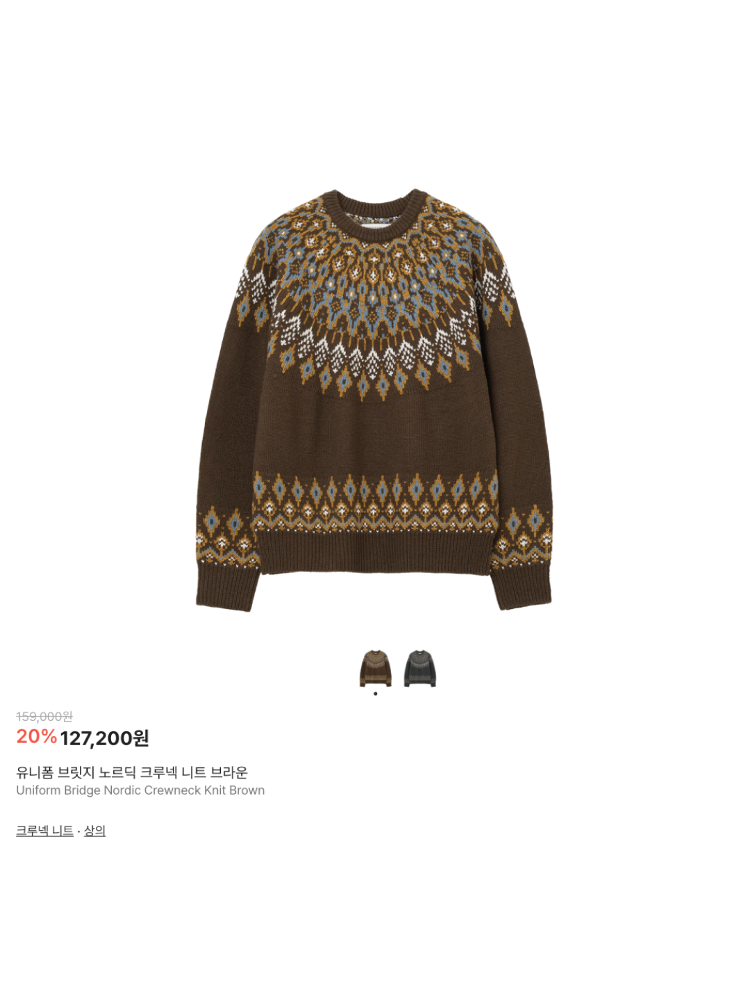 Phyps Dept Yoga Bear Nordic Knit Pink, The North Face Half Dome Nordic Driver's Knit Off White 착용 스타일 - 6