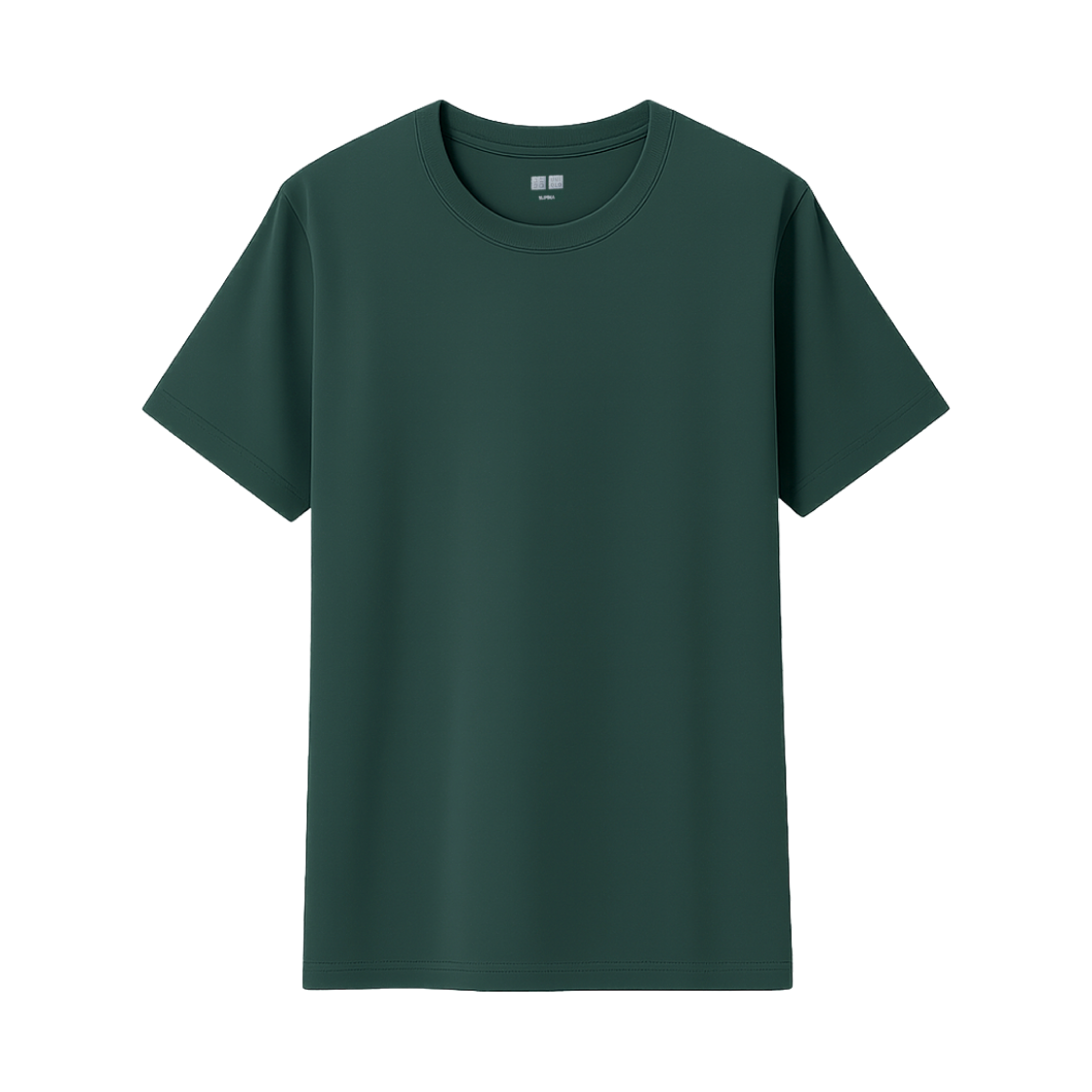 (W) 유니클로 U 수피마 코튼 크루넥 티셔츠 다크 그린 - KR((W) Uniqlo U Supima Cotton Crewneck T-Shirt Dark Green - KR) - 1