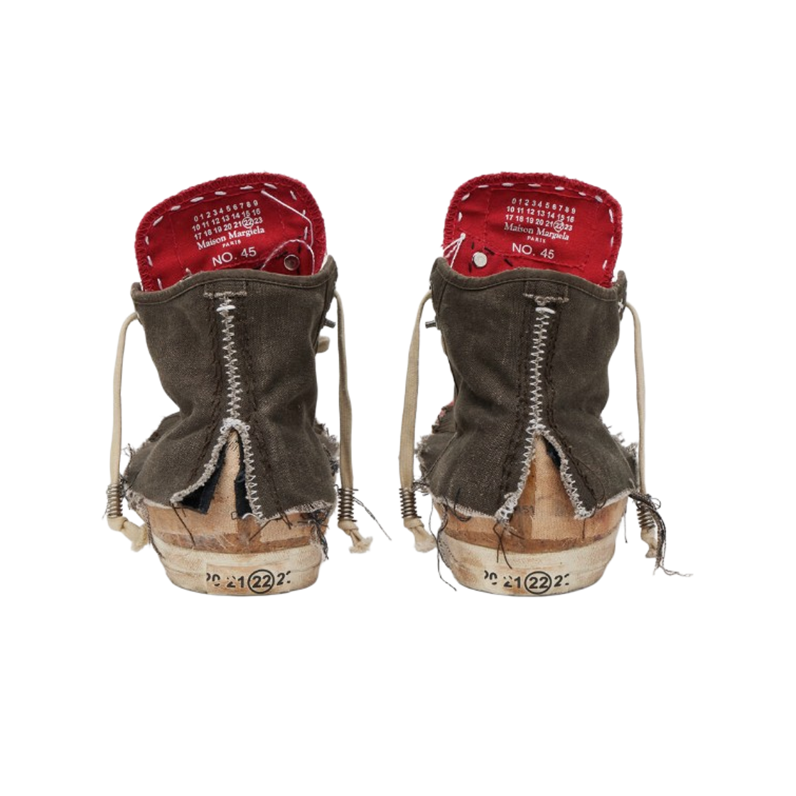 메종 마르지엘라 러브드 투 데스 스니커즈 레드 브라운(Maison Margiela Loved to Death Sneakers Red Brown) - 3