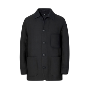Uniqlo +J Wool Blend Oversized Shirt Jacket Dark Gray