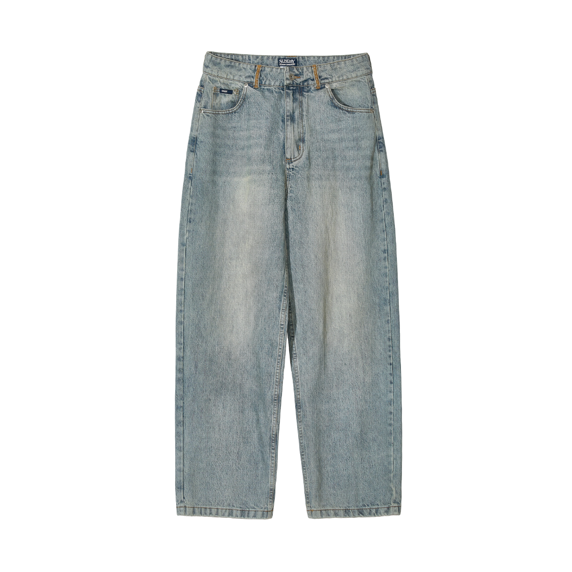 선데이세레머니 빈티지 재패니즈 데님 진 - 라이트 블루(Sunday Ceremony Vintage Japanese Denim Jeans - Light Blue)