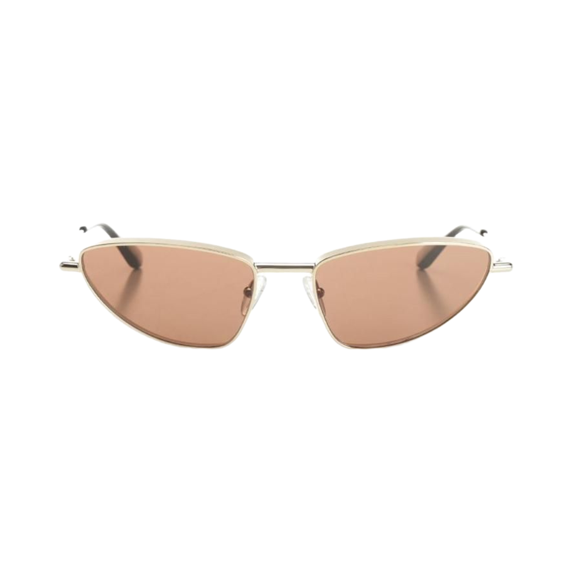 841899I33307024 (W) Alexander McQueen T-Bar Soft Cat Eye Sunglasses Gold
