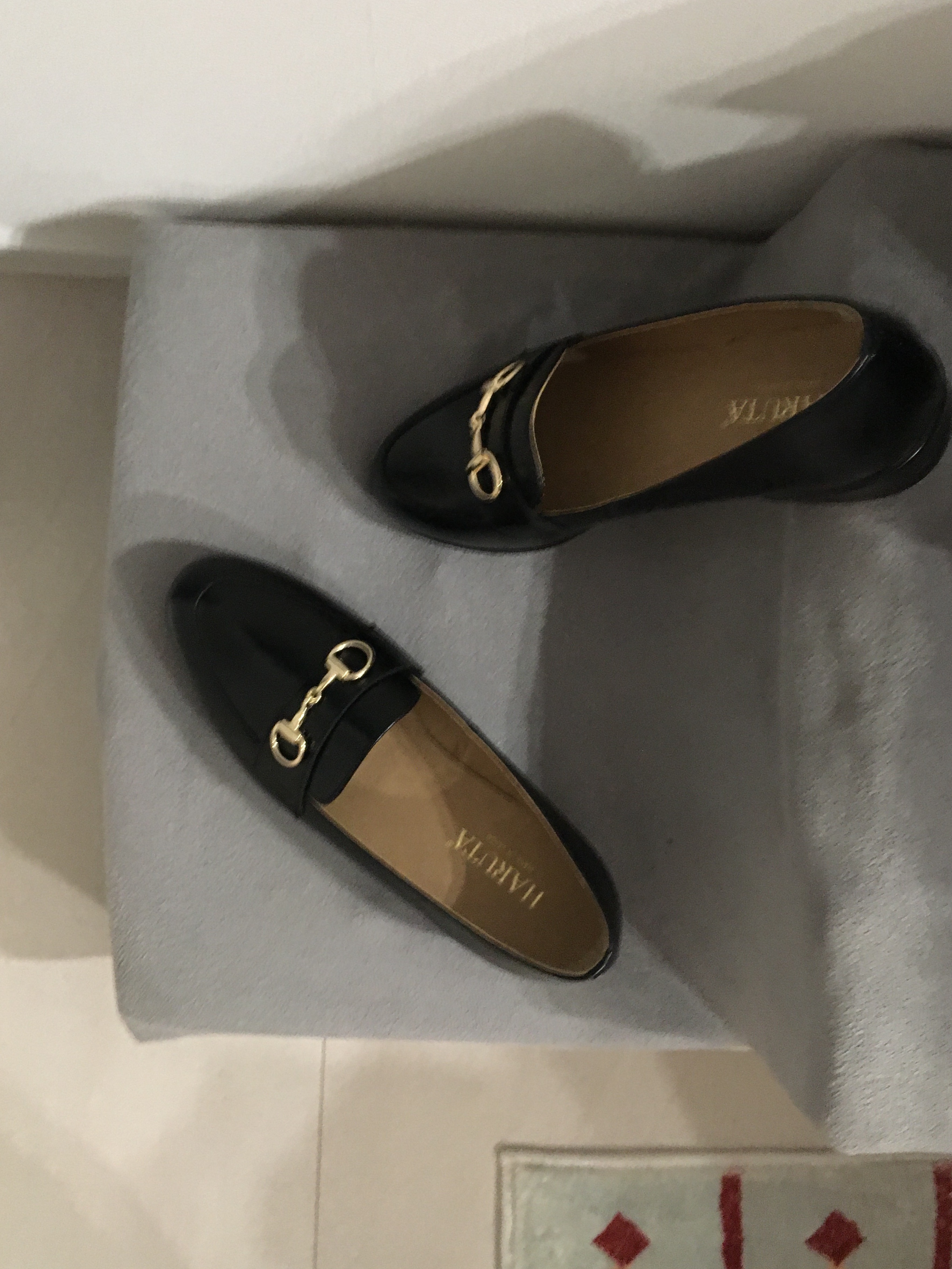 Haruta 158-BLACK Leather Horsebit Loafer 착용 스타일 - 4