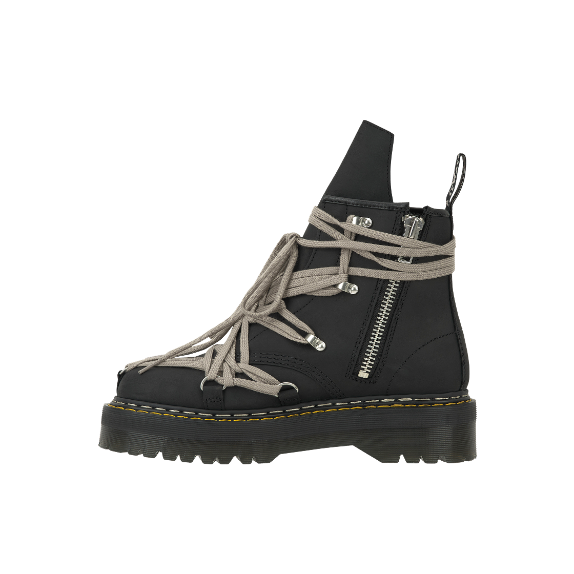 닥터마틴 x 릭 오웬스 1460 쿼드 솔 메가 레이스 부츠 블랙(Dr. Martens x Rick Owens 1460 Quad Sole Mega Lace Boots Black) - 3