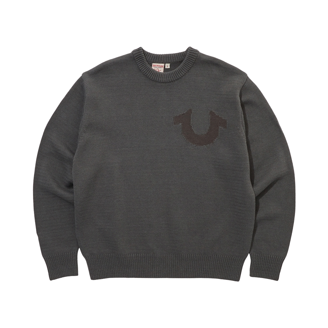 트루릴리젼 OG 로고 자카드 니트_카키(True Religion OG Logo Jacquard Knit_Khaki)