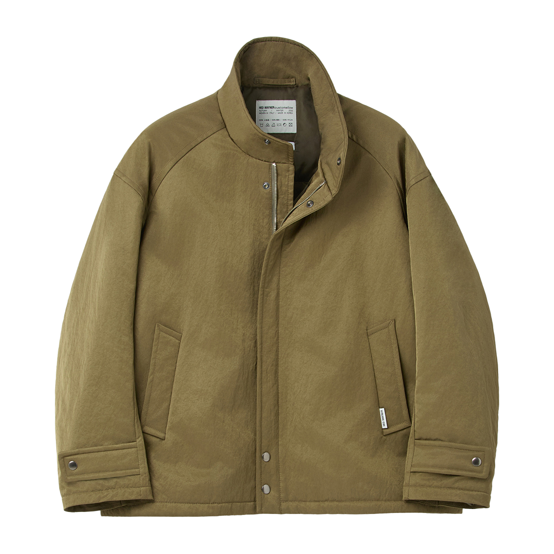 CWUAW25994KHX Customellow Hed Mayner Oversized Fit Padded Parka Khaki
