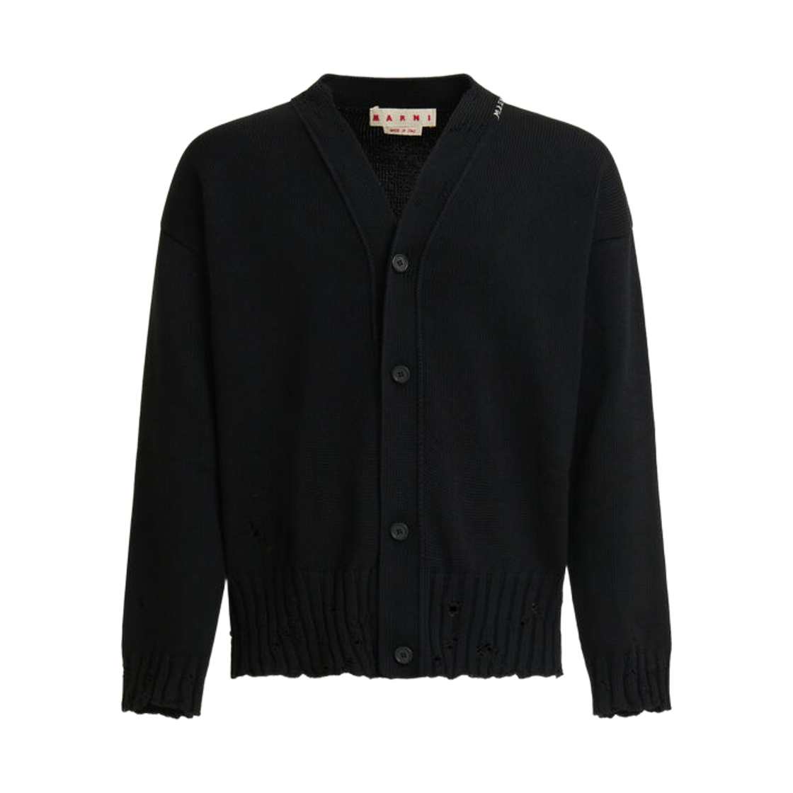 CDMG0136A0-UFC652-00N99 Marni Symbol Cotton Cardigan Black