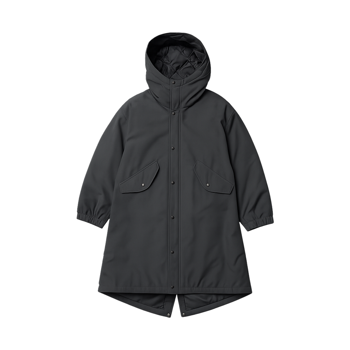 유니클로 x 엔지니어드 가먼츠 퍼프테크 후드 코트 다크 그레이(Uniqlo x Engineered Garments Pufftech Hooded Coat Dark Gray)
