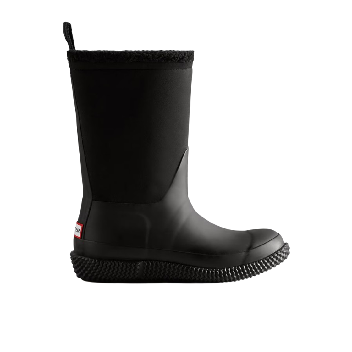 (W) 헌터 셰르파 로고 부츠 블랙 화이트 윌로우((W) Hunter Sherpa Logo Boots Black White Willow) - 2