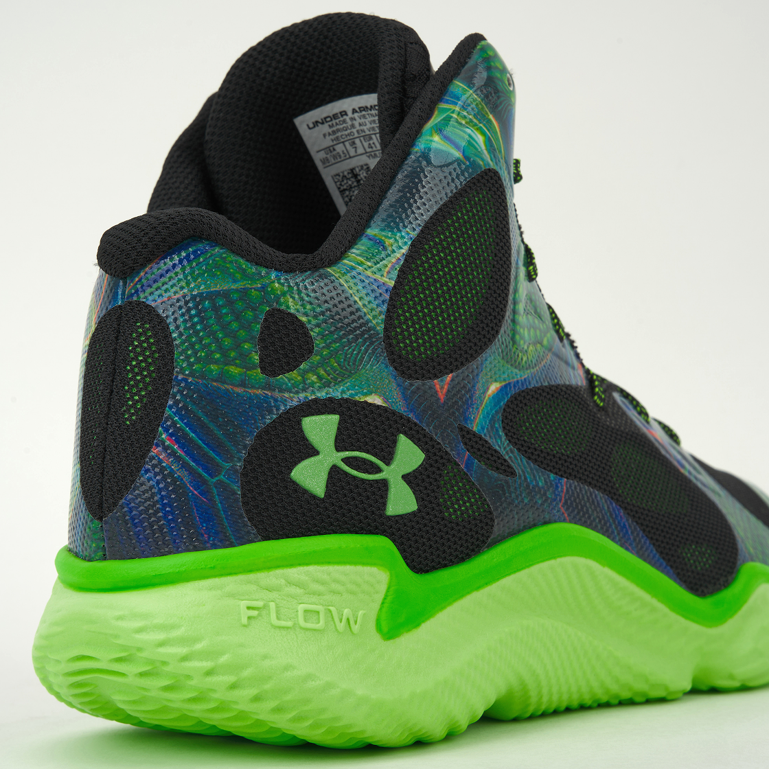 언더아머 커리 스폰 플로트로 엑스트러터레스트리얼 하이퍼 그린 블랙(Under Armour Curry Spawn FloTro Extraterrestrial Hyper Green Black) - 8