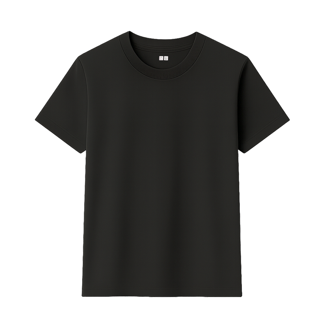 (W) 유니클로 U 크루넥 티셔츠 블랙 - KR((W) Uniqlo U Crewneck T-Shirt Black - KR) - 1