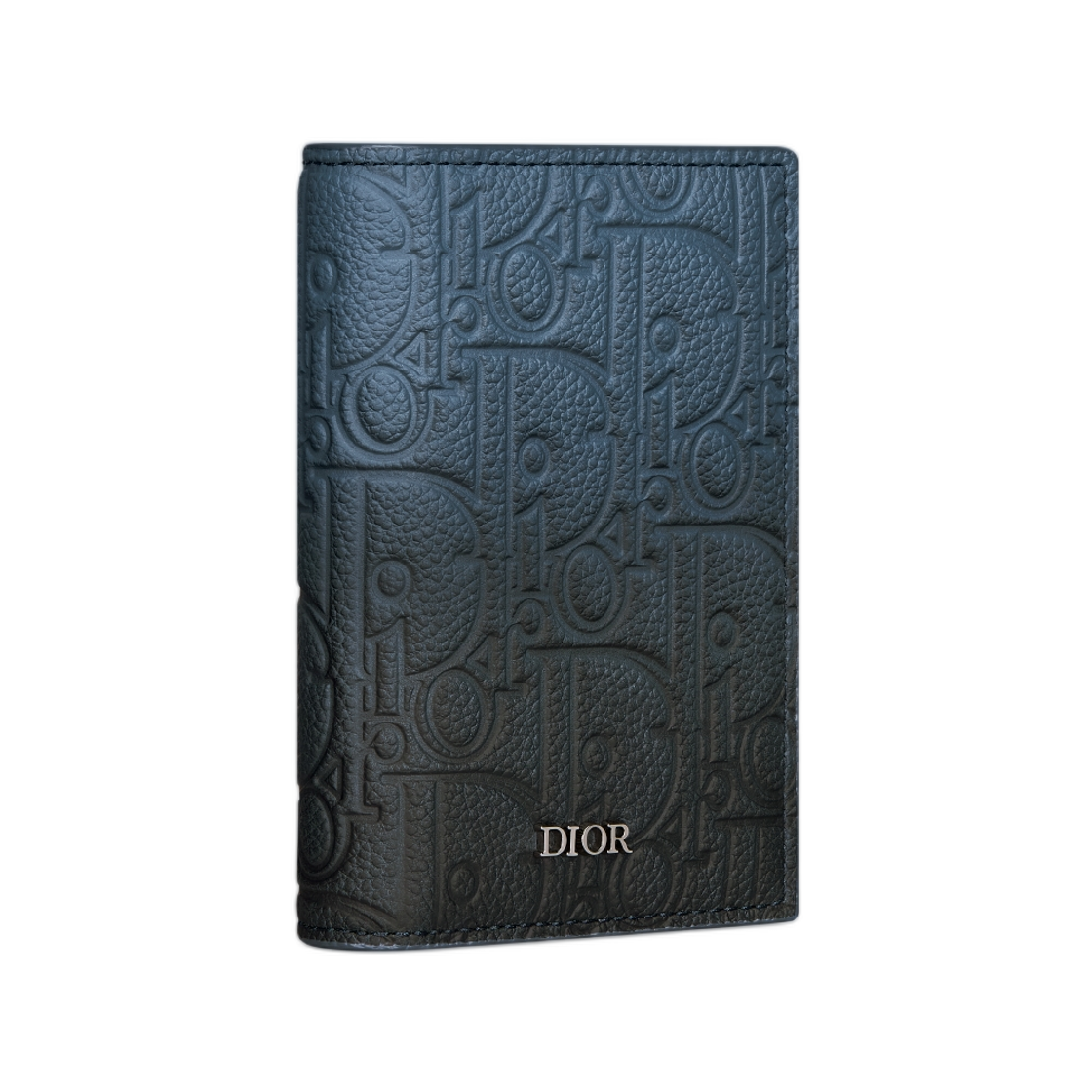 디올 버티컬 더블 카드 홀더 그라디언트 디올 그래비티 레더 블루 블랙(Dior Vertical Double Card Holder Gradient Dior Gravity Leather Blue Black) - 2