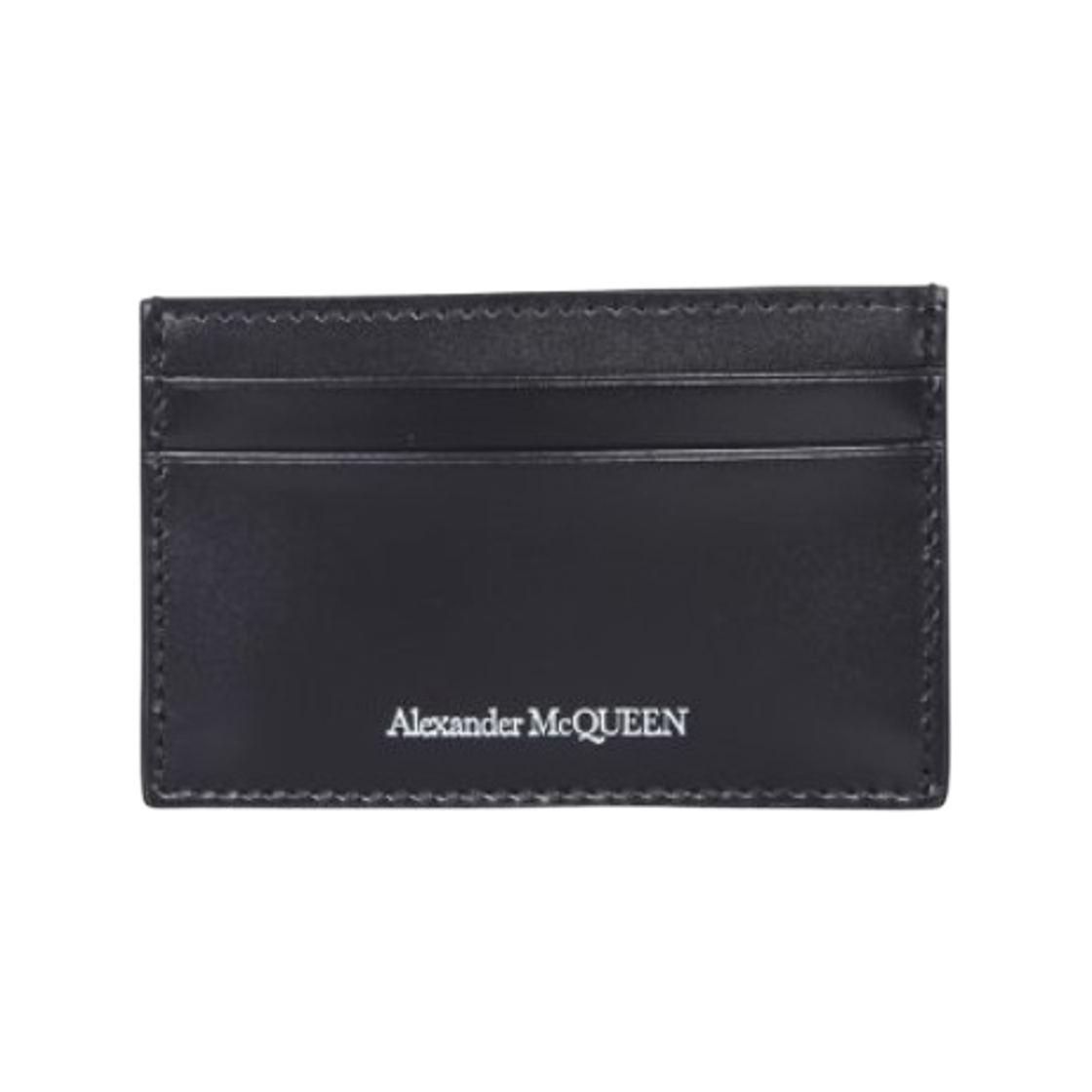 알렉산더 맥퀸 로고 프린트 카드 홀더 블랙(Alexander McQueen Logo Print Card Holder Black)