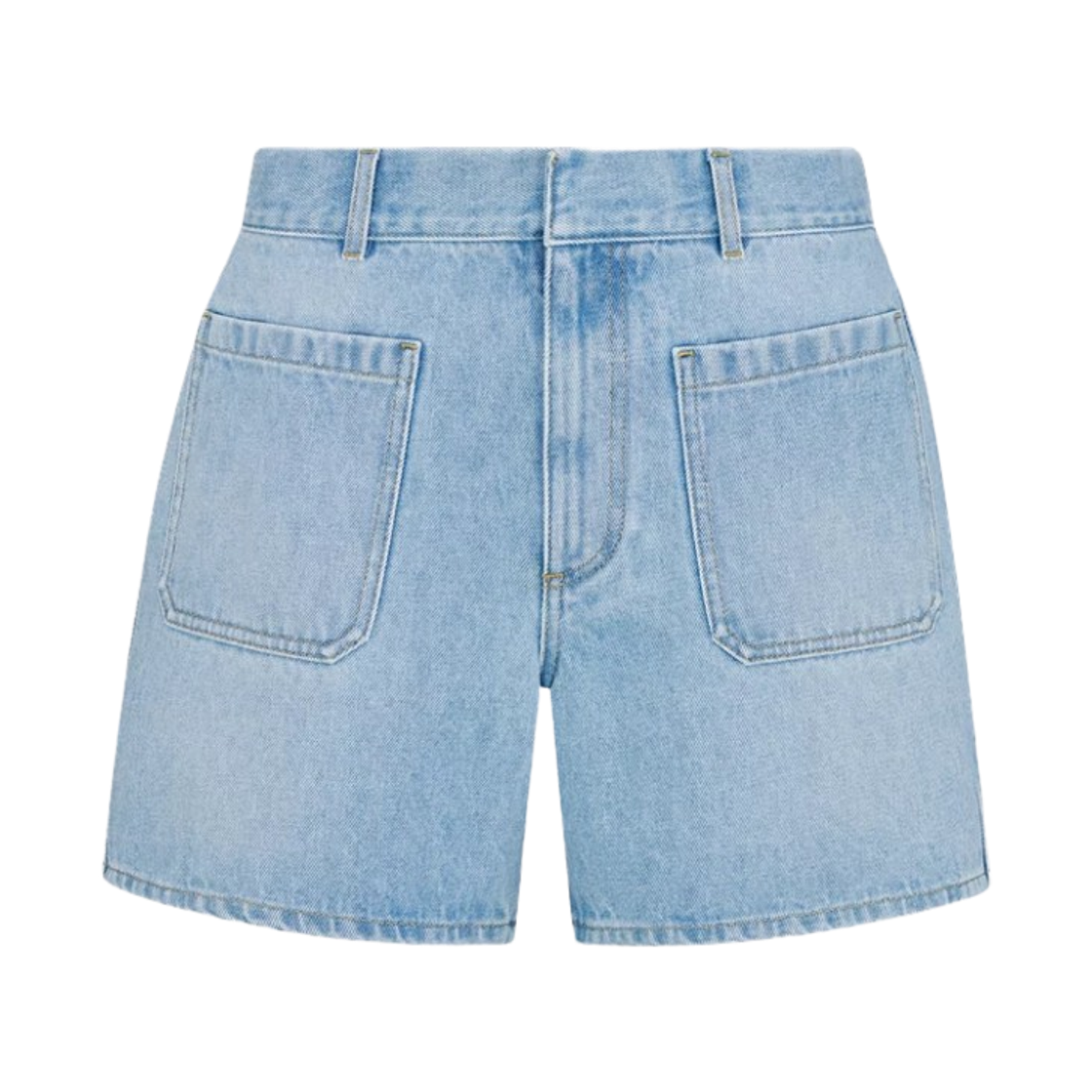 (W) 디올 디올리비에라 코튼 데님 쇼츠 라이트 블루((W) Dior Dioriviera Cotton Denim Shorts Light Blue)