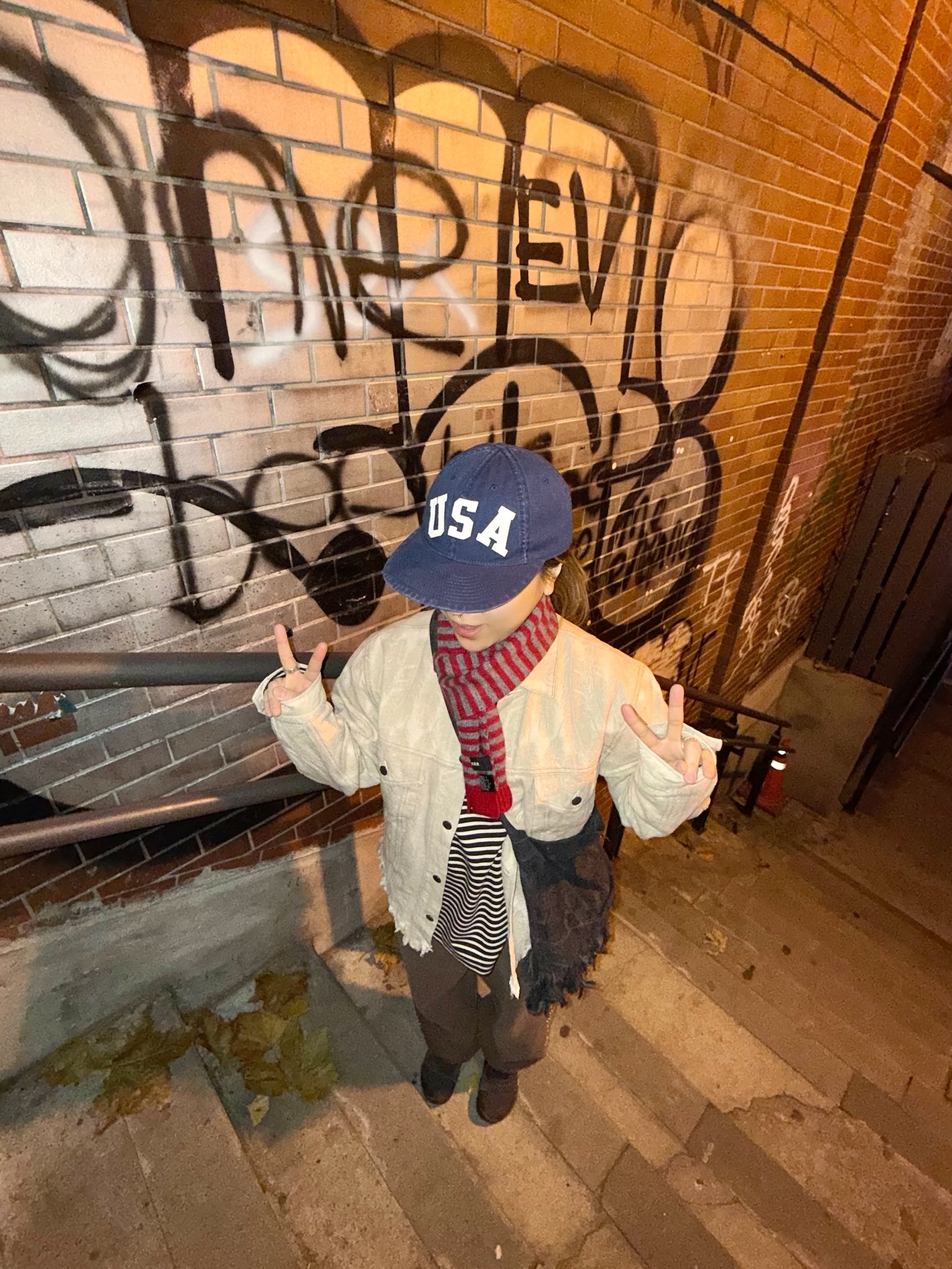 Kapital 12 oz. Magpie Denim 3rd Jacket Beige, Kapital 12 oz. Magpie Denim Medicine Bag Small Black 착용 스타일