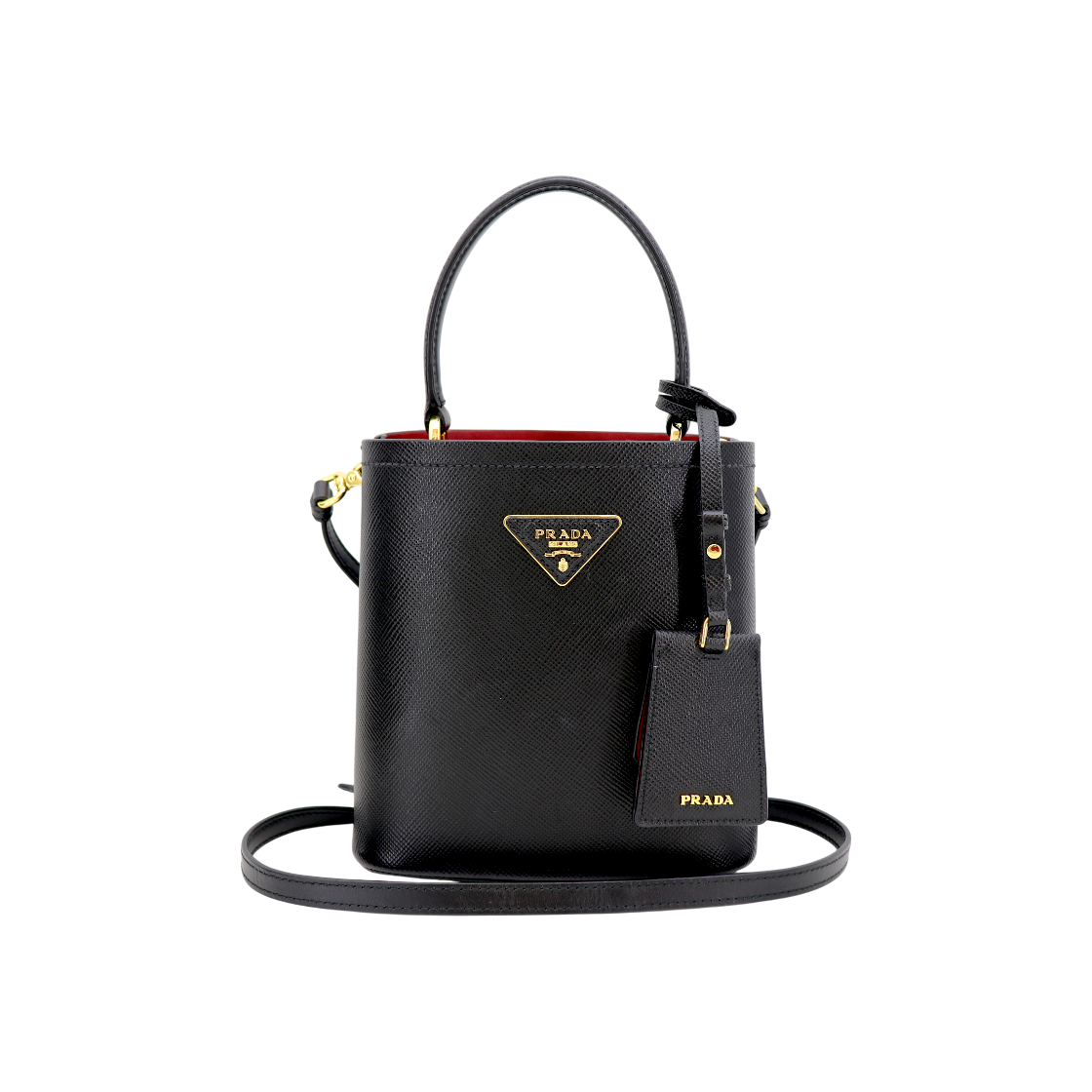 ITQKU3LOBV6V Prada 1BA217 Panier Small Saffiano Shoulder Bag