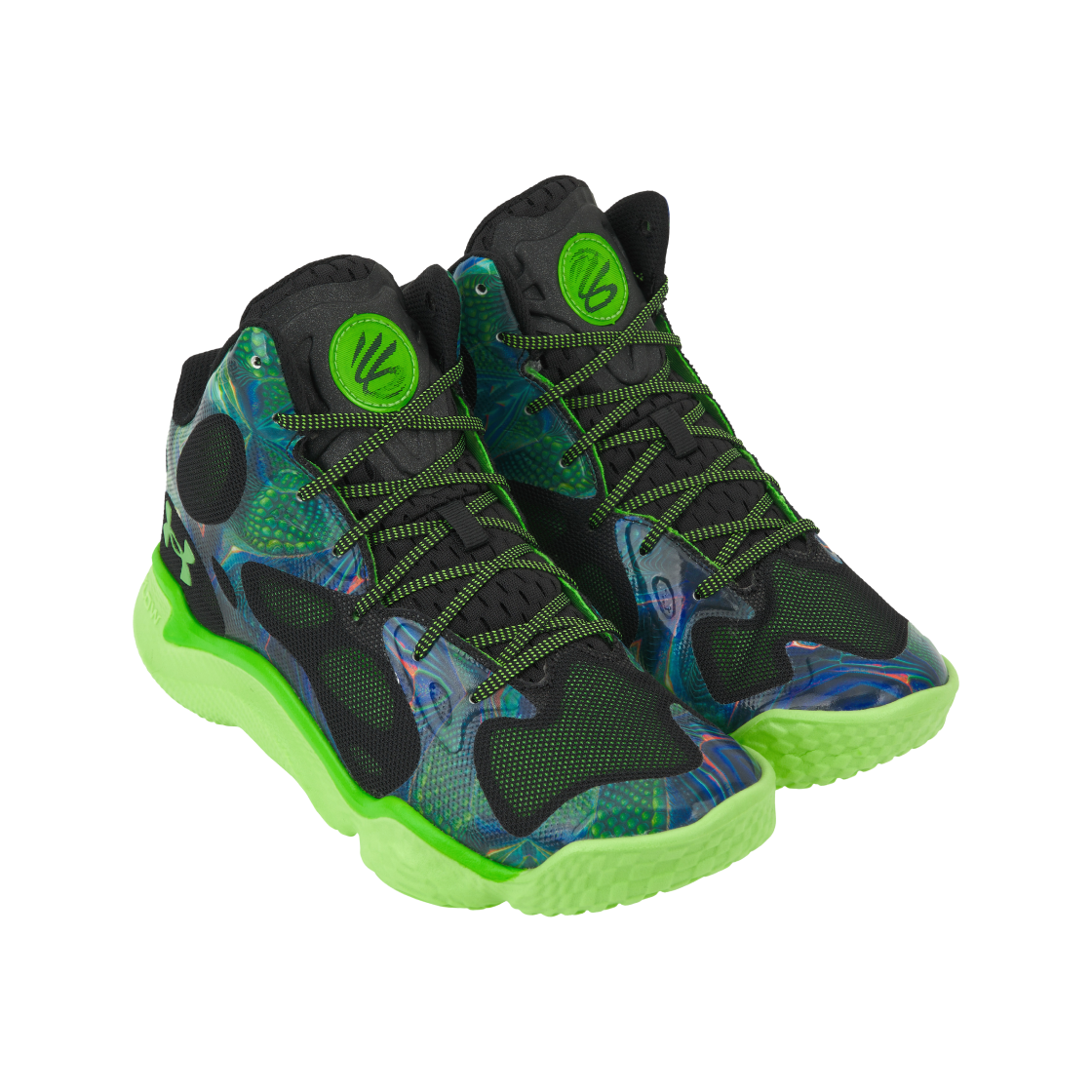 언더아머 커리 스폰 플로트로 엑스트러터레스트리얼 하이퍼 그린 블랙(Under Armour Curry Spawn FloTro Extraterrestrial Hyper Green Black) - 4