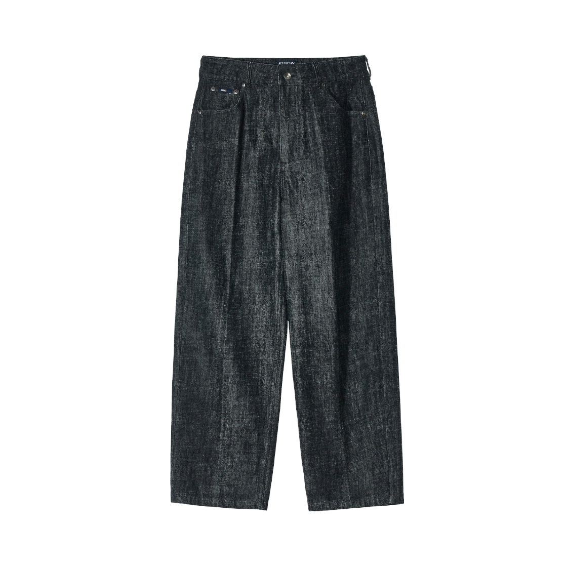 선데이세레머니 테이퍼드 재패니즈 브러쉬 데님 진 - 차콜(Sunday Ceremony Brushed Japanese Tapered Denim Jeans - Charcoal)