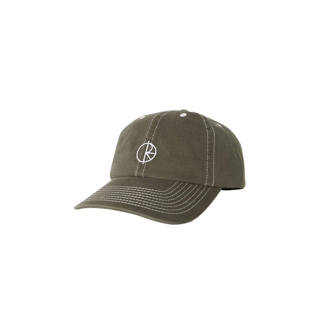 P000BKBK Polar Skate Co. Contrast Sai Cap Olive
