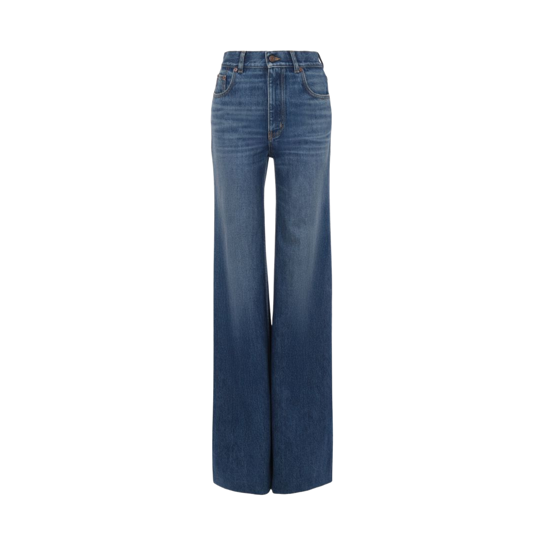 CH25ADP42251427 (W) Chloe Denim High-Rise Flared Jeans Hazy Blue
