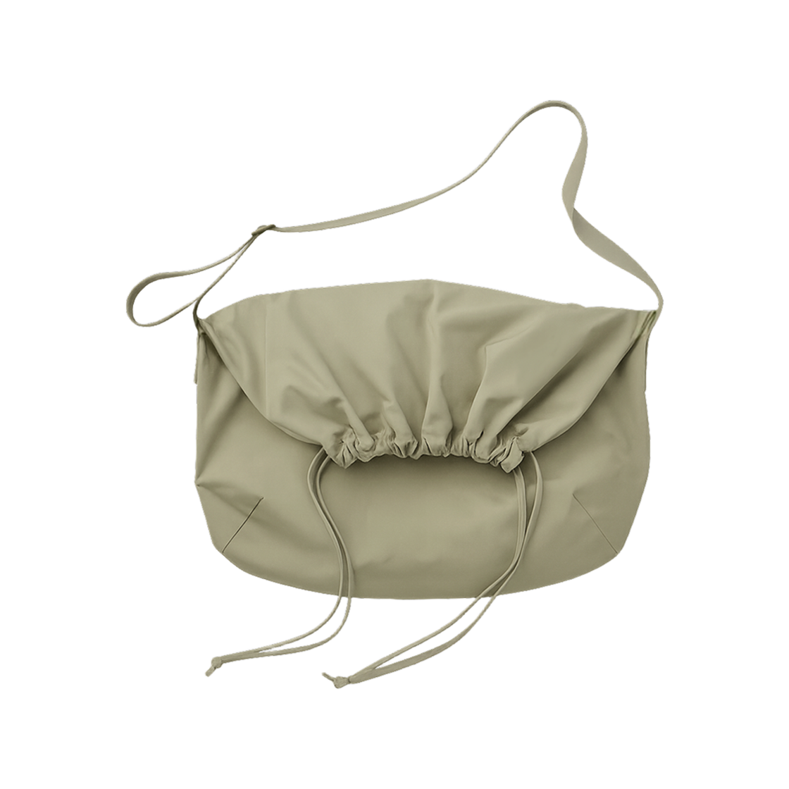 유니클로 U 드로우스트링 숄더백 그린(Uniqlo U Drawstring Shoulder Bag Green)