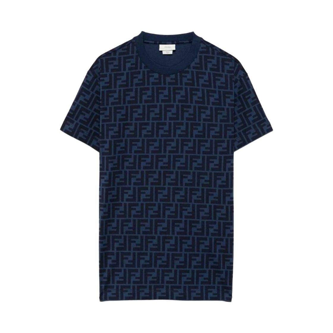 (키즈) 펜디 코튼 티셔츠 블루((Kids) Fendi Cotton T-Shirt Blue)