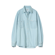 Sunday Ceremony Vintage Washed Japanese Denim Shirt - Wash Blue