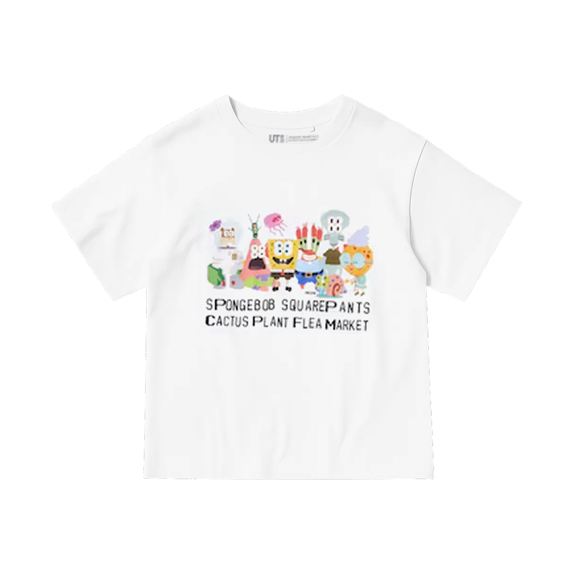 (키즈) 유니클로 UT x CPFM x 스폰지밥 그래픽 티셔츠 A 화이트 - KR((Kids) Uniqlo UT x CPFM x SpongeBob Graphic T-Shirt A White - KR)