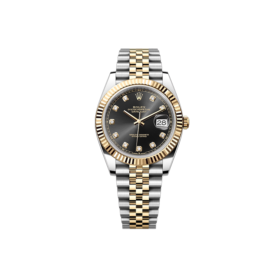 ITFWOWCQPI6F Rolex Datejust 41 - 126333 Black 10P Jubilee No. 6985