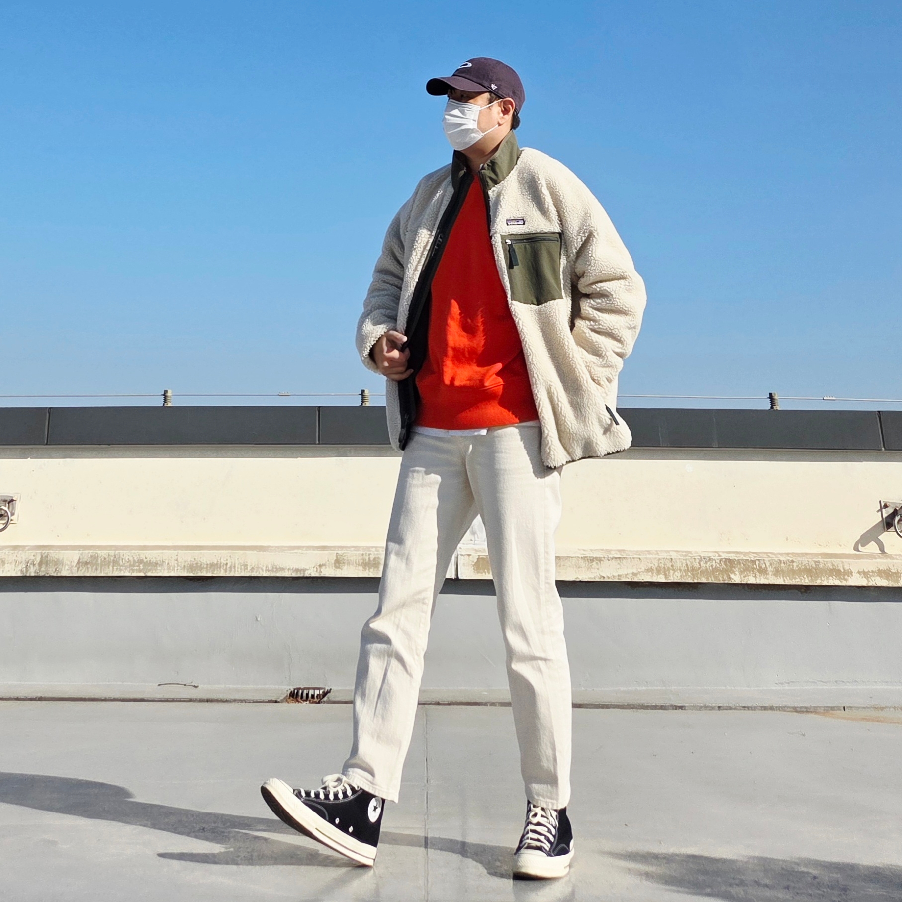 Oakley Remix Dad Hat Blackout, Converse Chuck 70 Hi Black 착용 스타일 - 1