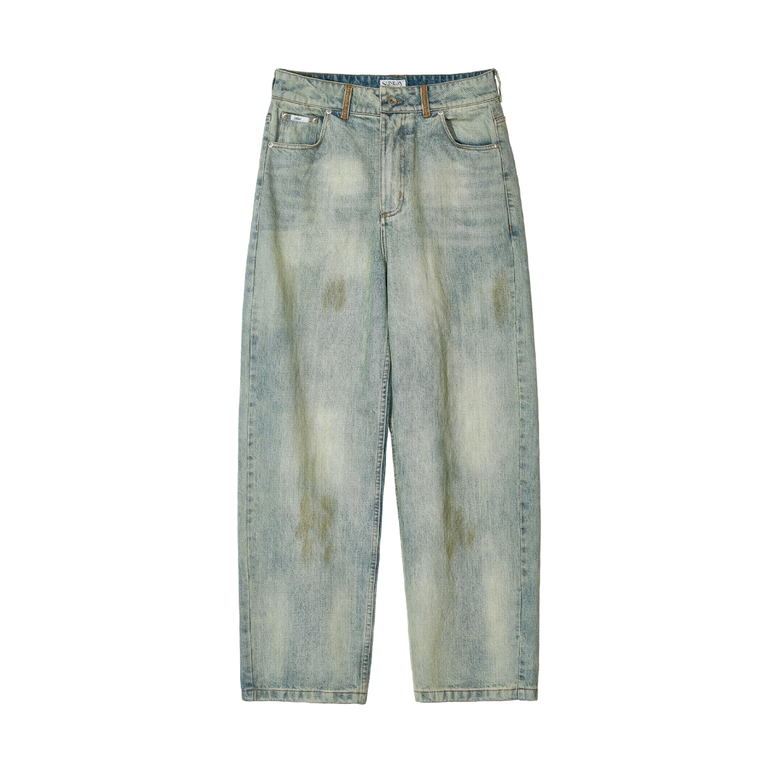 선데이세레머니 빈티지 재패니즈 데님 진 - 에이징 블루(Sunday Ceremony Vintage Japanese Denim Jeans - Ageing Blue)