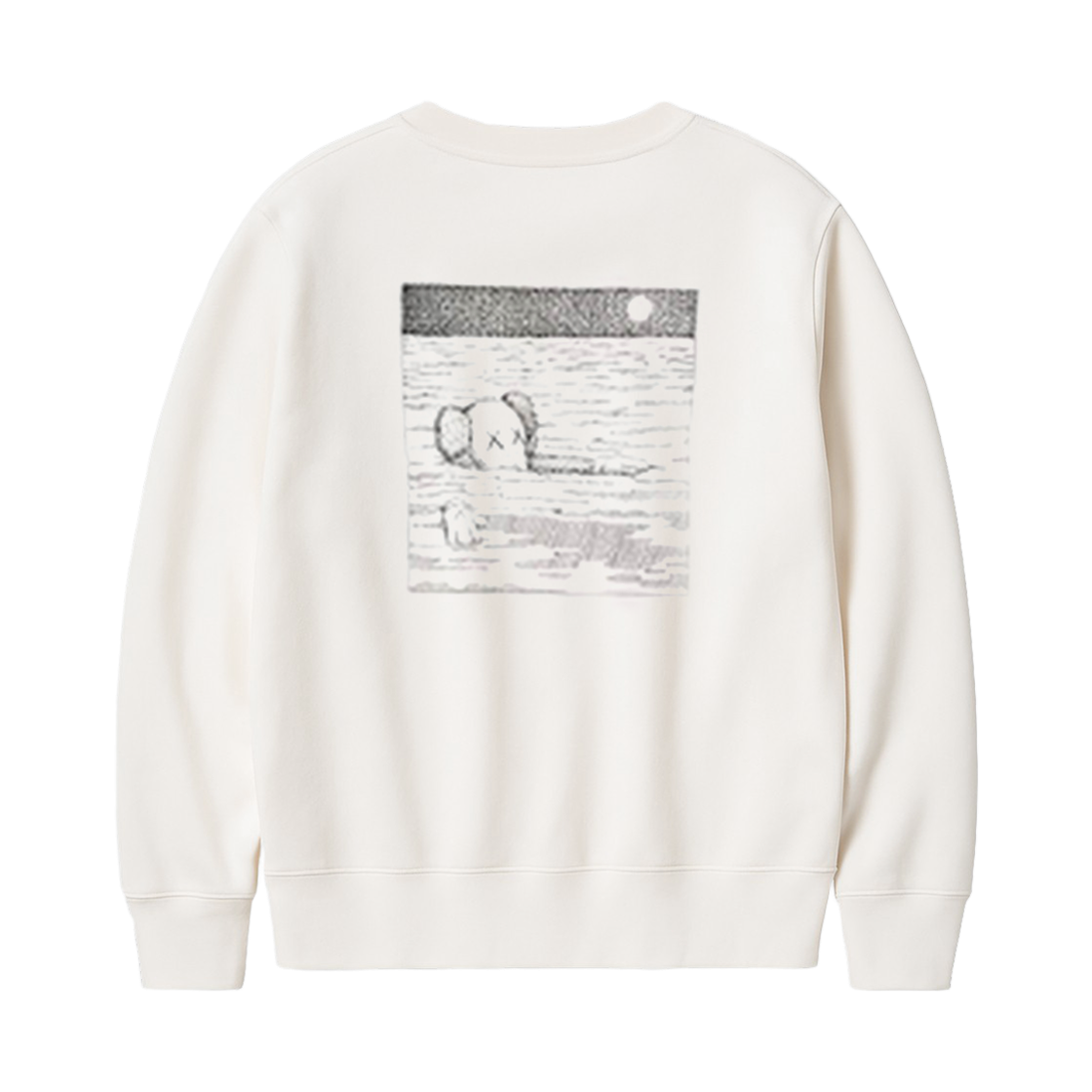 (키즈) 유니클로 UT x 카우스 롱슬리브 스웨트셔츠 오프 화이트 - KR