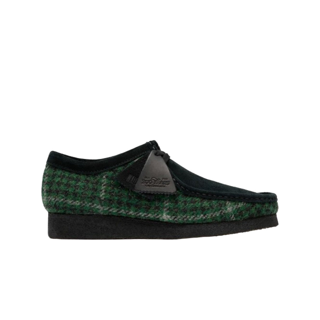 261-82790 Clarks Wallabee Harris Tweed Green Combination
