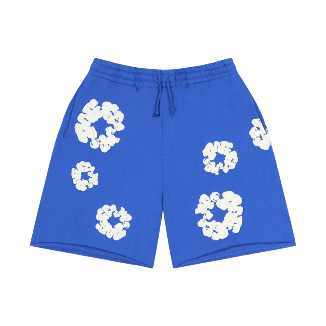 데님 티어스 코튼 리쓰 스웨트 쇼츠 블루(Denim Tears Cotton Wreath Sweat Shorts Blue)