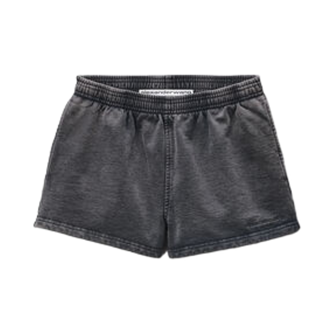 1CC3254889011 (W) Alexander Wang Cotton Terry Running Shorts Black